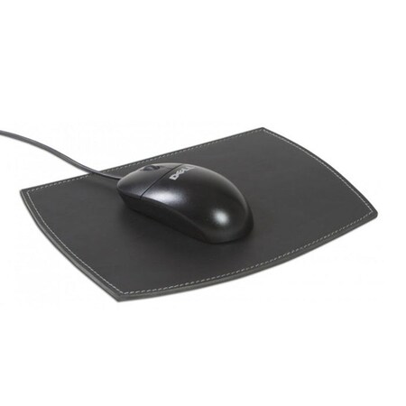 Dacasso Rustic Black Leather Mouse Pad AG-1214